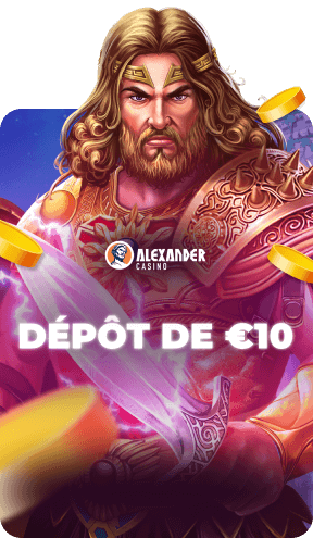 Casino 10 euros offert sans dépôt France sur AlexanderCasino