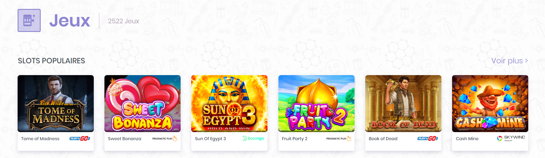 jeux Les meilleurs jeux gratuits sur Casino Madnix Avis