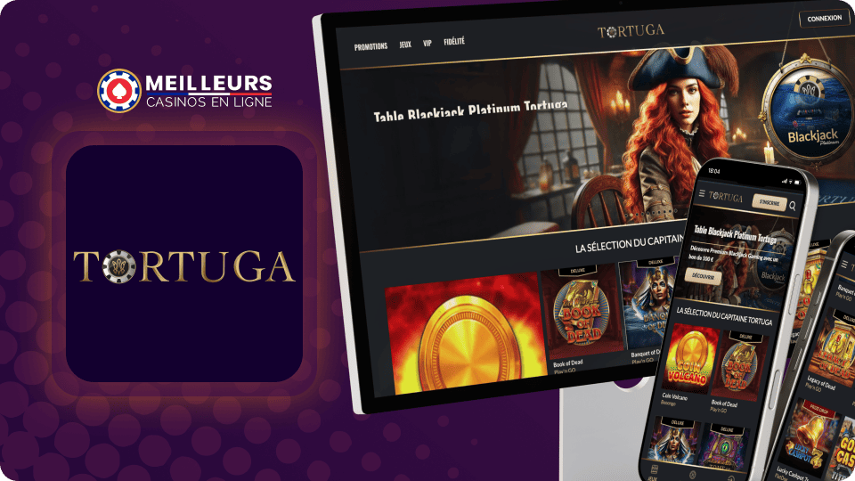 La 8ème place est occupée à juste titre par l'honnête et fiable Casino Tortuga