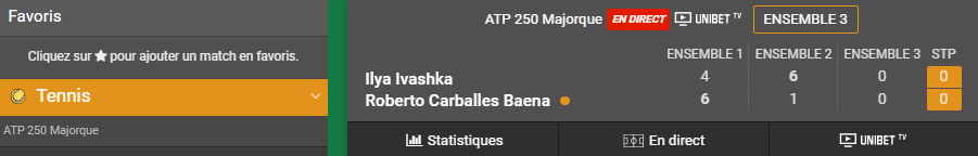 Paris sportifs en direct : Pariez pendant les événements en temps réel