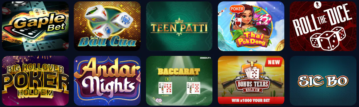 Jeux de Table au Casino 1Win Télécharger APK App (Application) pour Jouer Jeux de Société sur 1Win Casino