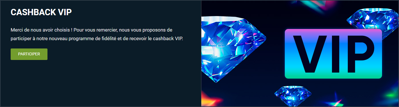 VIP Club sur 1XBet Casino Bet 1 Casino Presente Nouveau VIP Programme de Fidélité Pour les Joueurs Français