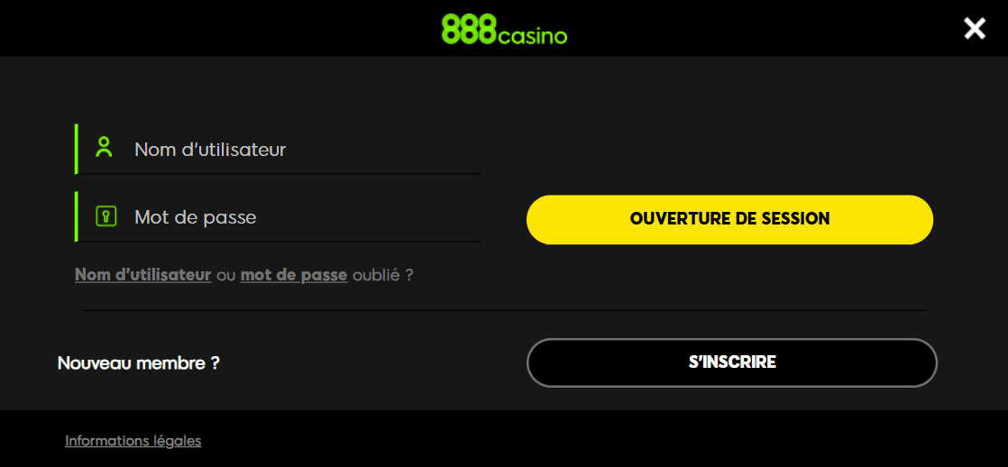 S'inscrire sur Casino-888 Rapide Login à Casino en Ligne 888 pour Gagner Gros
