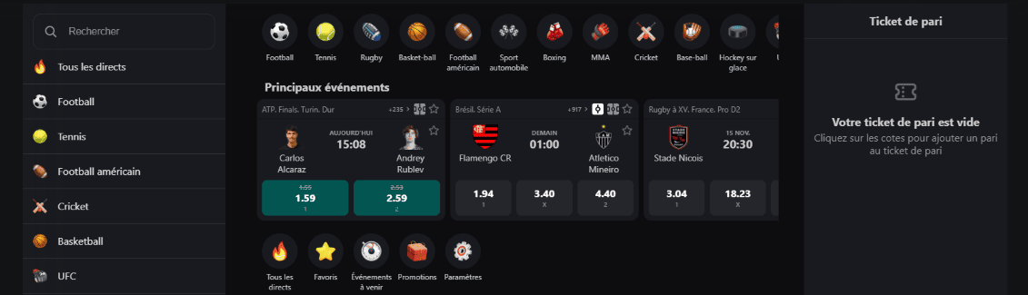 Paris Sportifs au BetSwap Vérifié Casino BetSwap FR Propose les Plus Rentables Paris Événementiels Sportifs