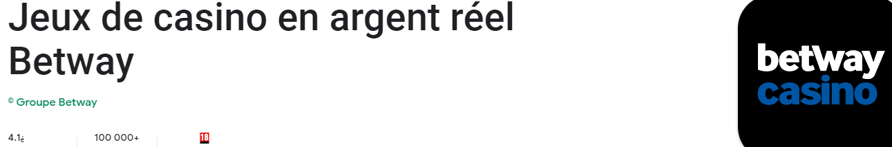 bonus En ligne Betway Casino Application téléchargement