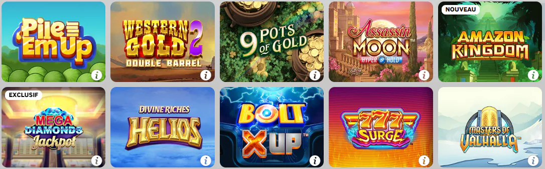 bonus Quelles sont les machines à sous présentes dans la BetWay