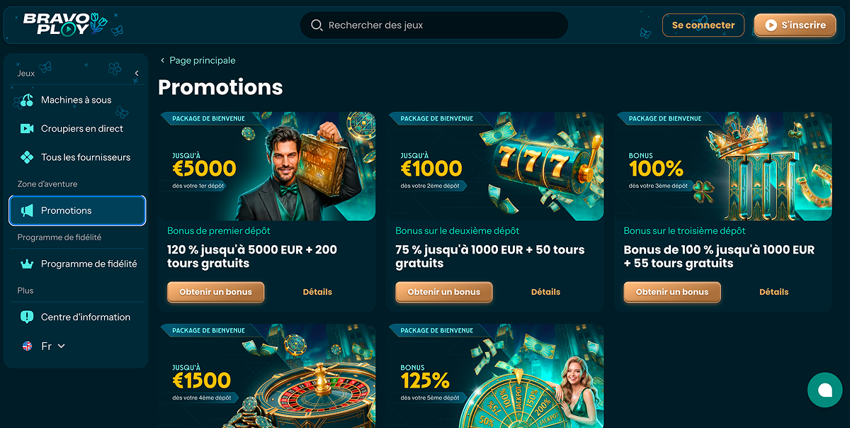 Casino BravoPlay Bonus