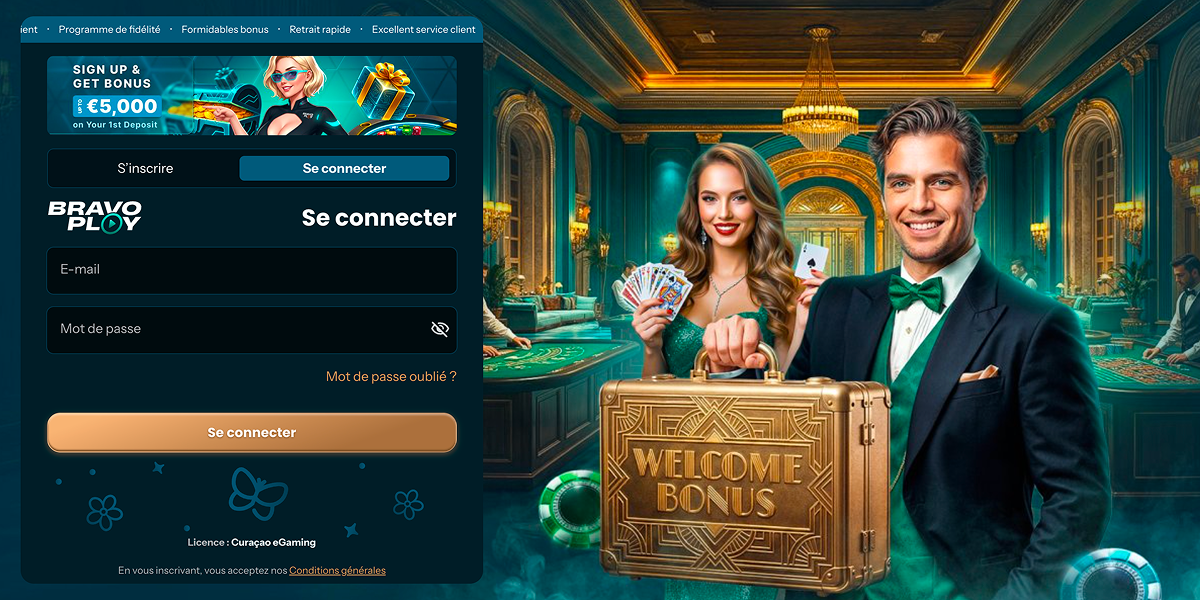 Online Casino Bravo Play connexion