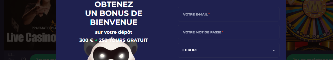 bonus Connexion casino Bruno en France