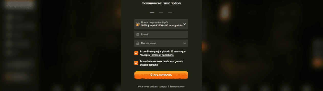 Register au CashWin Casino S'inscrire et Login à WinCashCasino pour les Joueurs Français