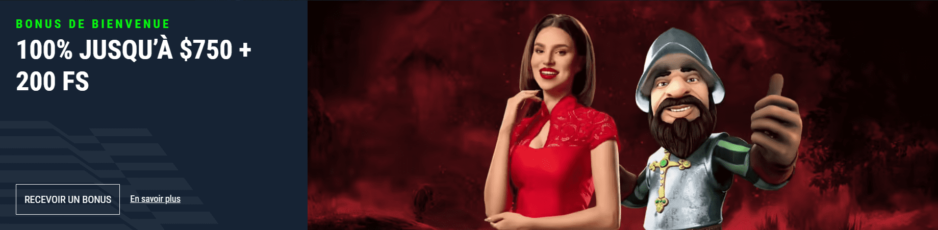 Welcome Bonus No deposit Bonus de Bienvenue au CasinoCasinado FR