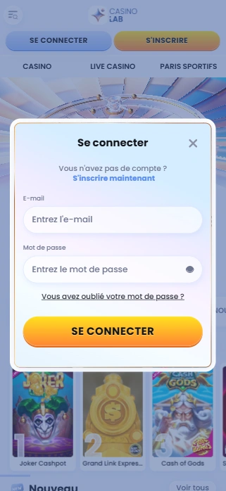 Connexion à CasinoLab Login à LabCasino pour Gagner Gros et Plaisir