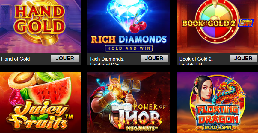 jeux Casino Triomphe en ligne meilleurs machines à sous