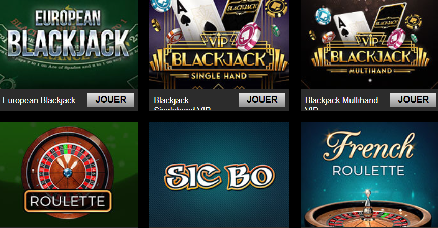 jeux Casino Triomphe FR jeux de cartes