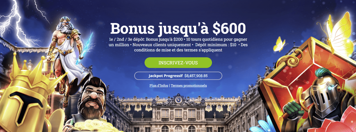 Bonus de Bienvenue au EuroPalace Casino Obtenir de Bon Bonus sans Dépot sur europalace.com Site Web