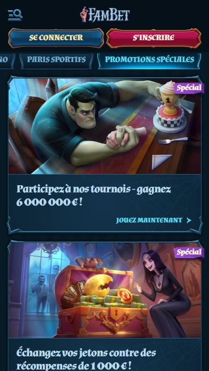 Bonuses au FamBet Casino Fam Bet Casino Avis avec Superbe Offres et Promotions en France