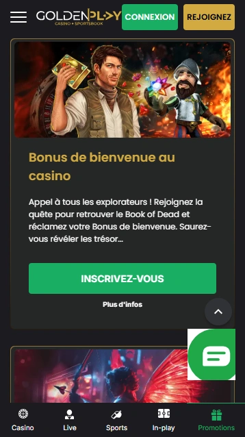 Bonus de Bienvenue sur GoldenPlay Un Regard de Casino Play Golden en Ligne et son Réel Bonus sans Dépôt !