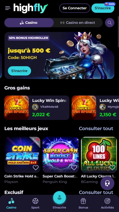 Revue du HighFlyBet Casino Francophone High Fly Bet Avis pour les Joueurs 2025