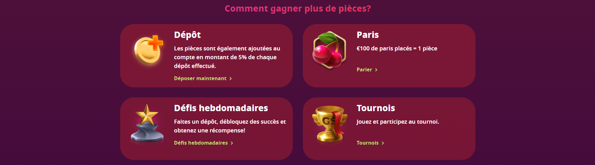 VIP Club au Infinity Casino VIP Programme de Fidélité sur Infinity Casino FR