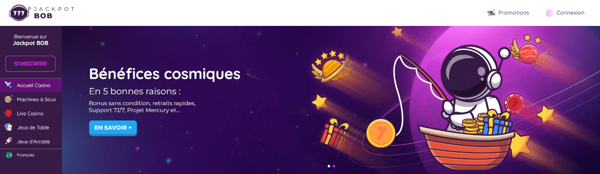 Propos du Jackpot Bob Casino Casino BobJackpot en Ligne Francophone Avis