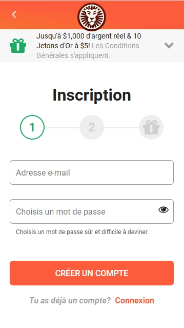 Inscription sur Casino Leo-Vegas Register et se Connecter à LeoVegas Français