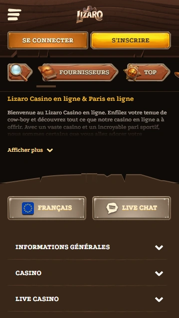 Avis du Lizaro Casino Explorez Lizaro FR Casino Avis pour les Joueurs Francophones