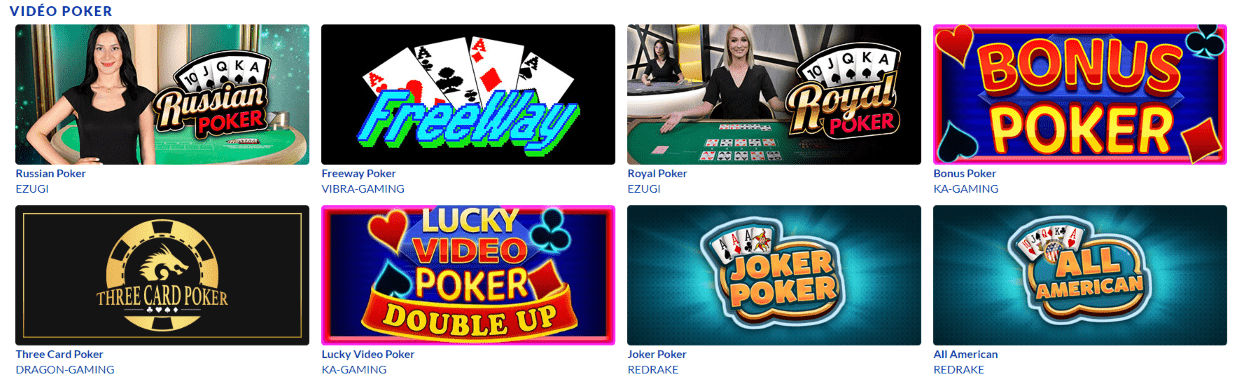 Treasure Lucky Casino Video Poker Jeux en Ligne France
