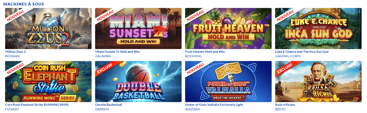 Casino Treasure Lucky Machines à Sous Jeux en Ligne Francophone