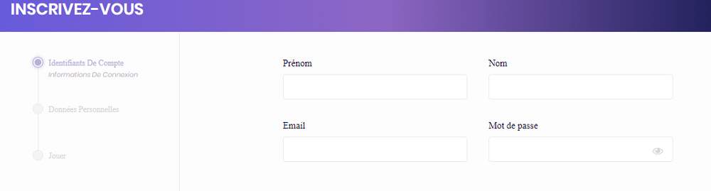 s'inscrire Comment s'inscrire et se connecter à Casino Mad nix France ?