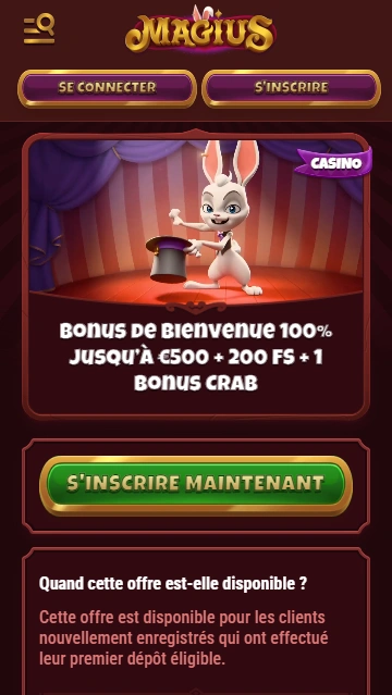 Bonus de Bienvenue au Magius Casino Meilleur no Deposit Bonus Offre en FR MagiusCasino