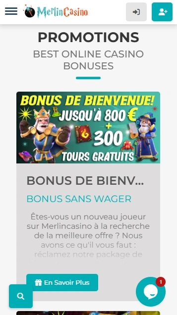 Casino-Merlin avec Codes Bonus sans Dépôt