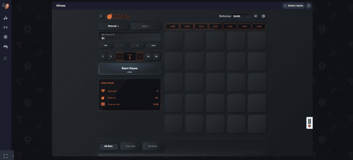 Mines Jeu de Casino sur Internet en France