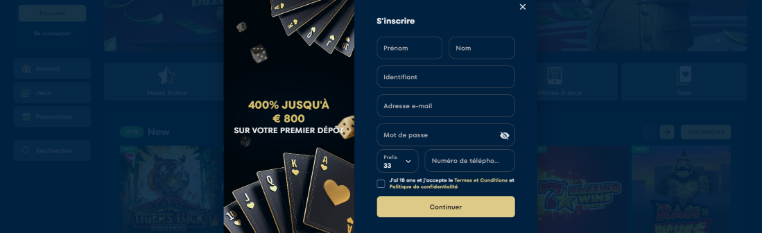 Inscription au Napoli Casino Connexion et S’inscrire à Casino Naples France pour Jouer