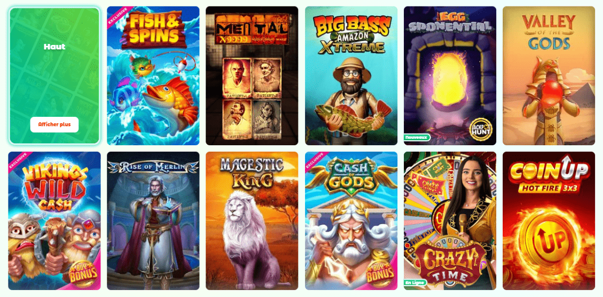 Jeux au Neon54 Casino Casino Neon54 Francophone Tous Jeux sur Internet