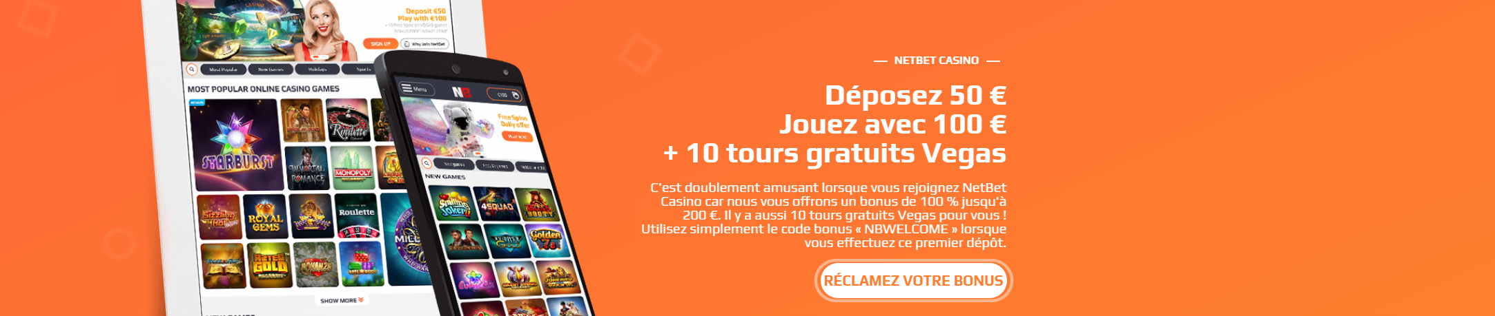 bonus Casino en ligne NetBet avis bonus et promotions