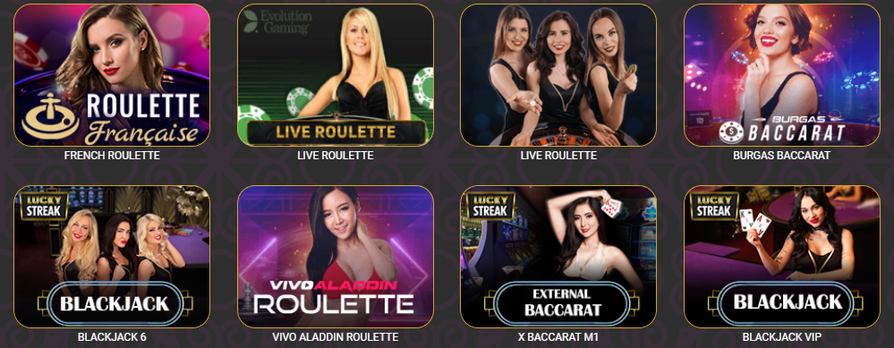 jeux Jeux populaires à croupier en direct 24/7 sur Casino Regal Play