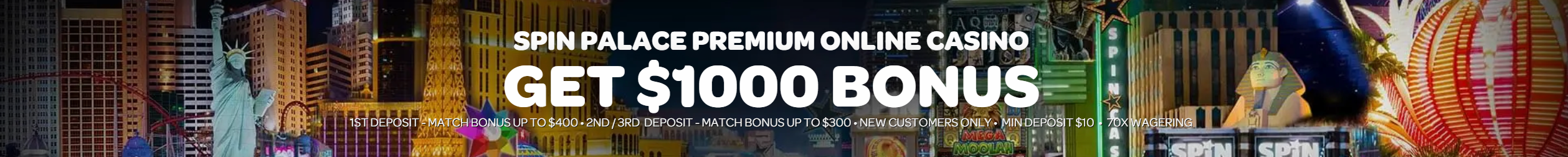 VIP Welcome Bonus au SpinPalace Casino Top Programme pour les Jouers VIP au Spin.Palace FR