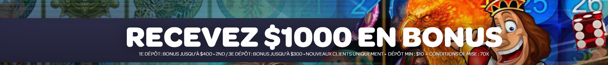 Welcome Bonus au SpinPalace Casino Obtenir Votre Bonus sans Dépôt sur le Spin Palace COM Site Officiel