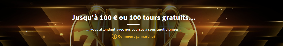 bonus Bonus Tours Gratuits dans un casino en ligne StarGames - 100 FS