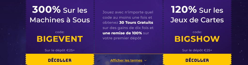 bonus En ligne Super Nova Casino code bonus pour les nouveaux joueurs