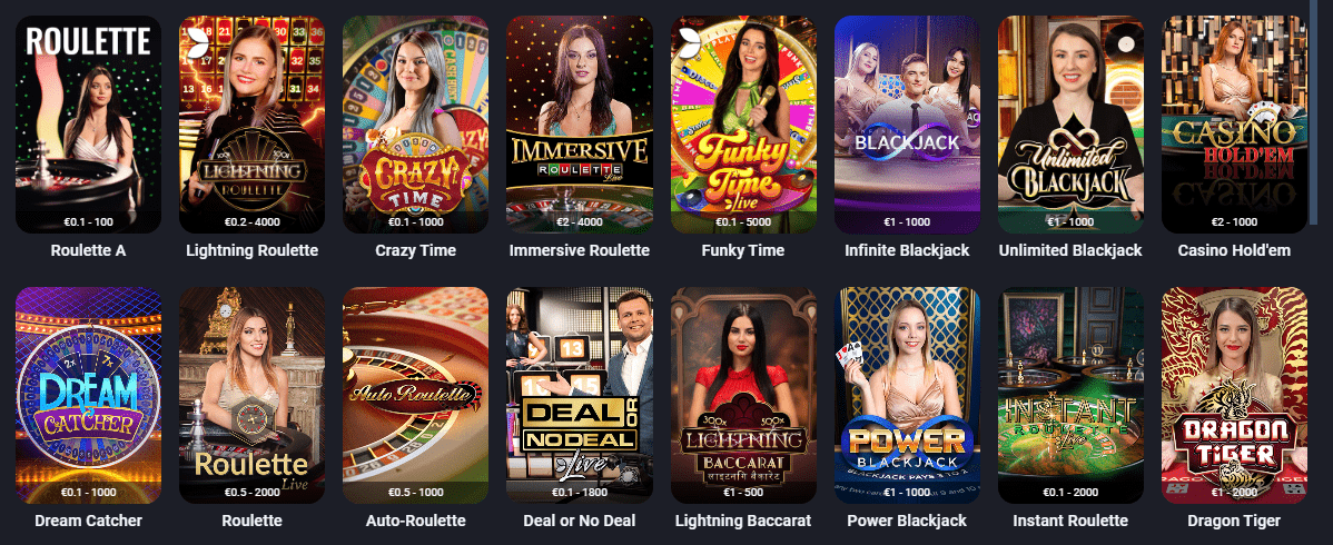 TwinCasino Français - Croupier en Direct Jeux