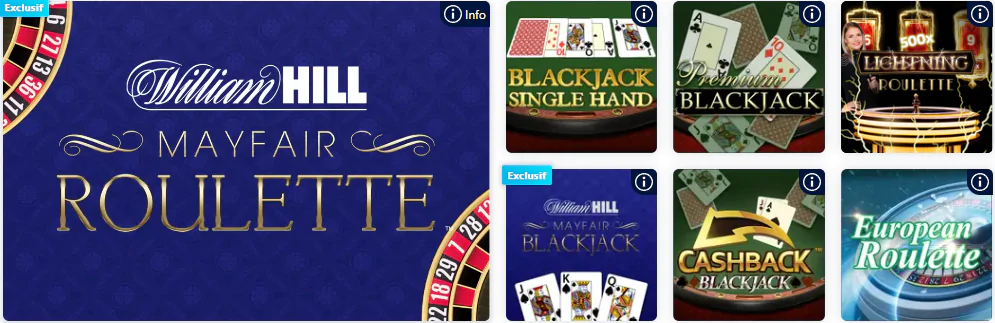 bonus William Hill Poker jouer en ligne en France