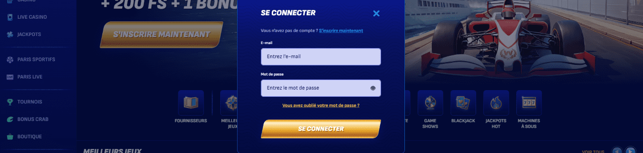 Connexion au Wonaco Casino Login à CasinoWonaco Pour les Joueurs Français